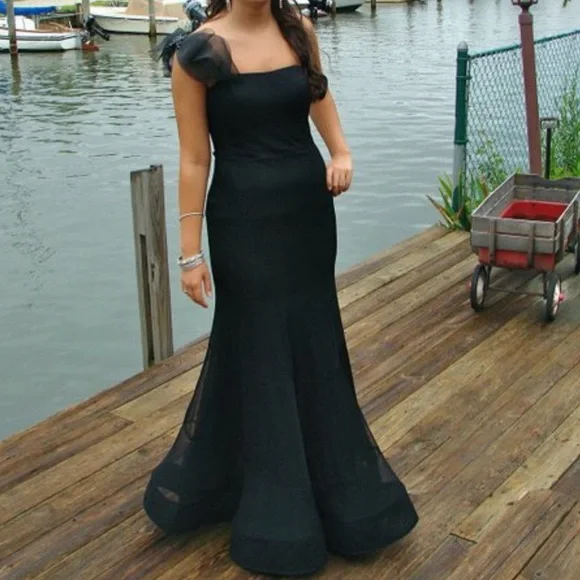 beller maxi dress black Embellished Cowl Neck Maxi Dress in Black - 6